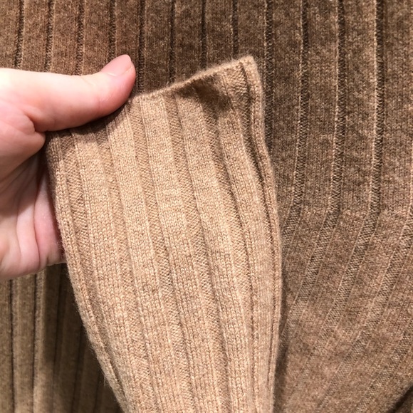 Kujten Paris cashmere ribbed knit dress camel - Picture 5 of 6